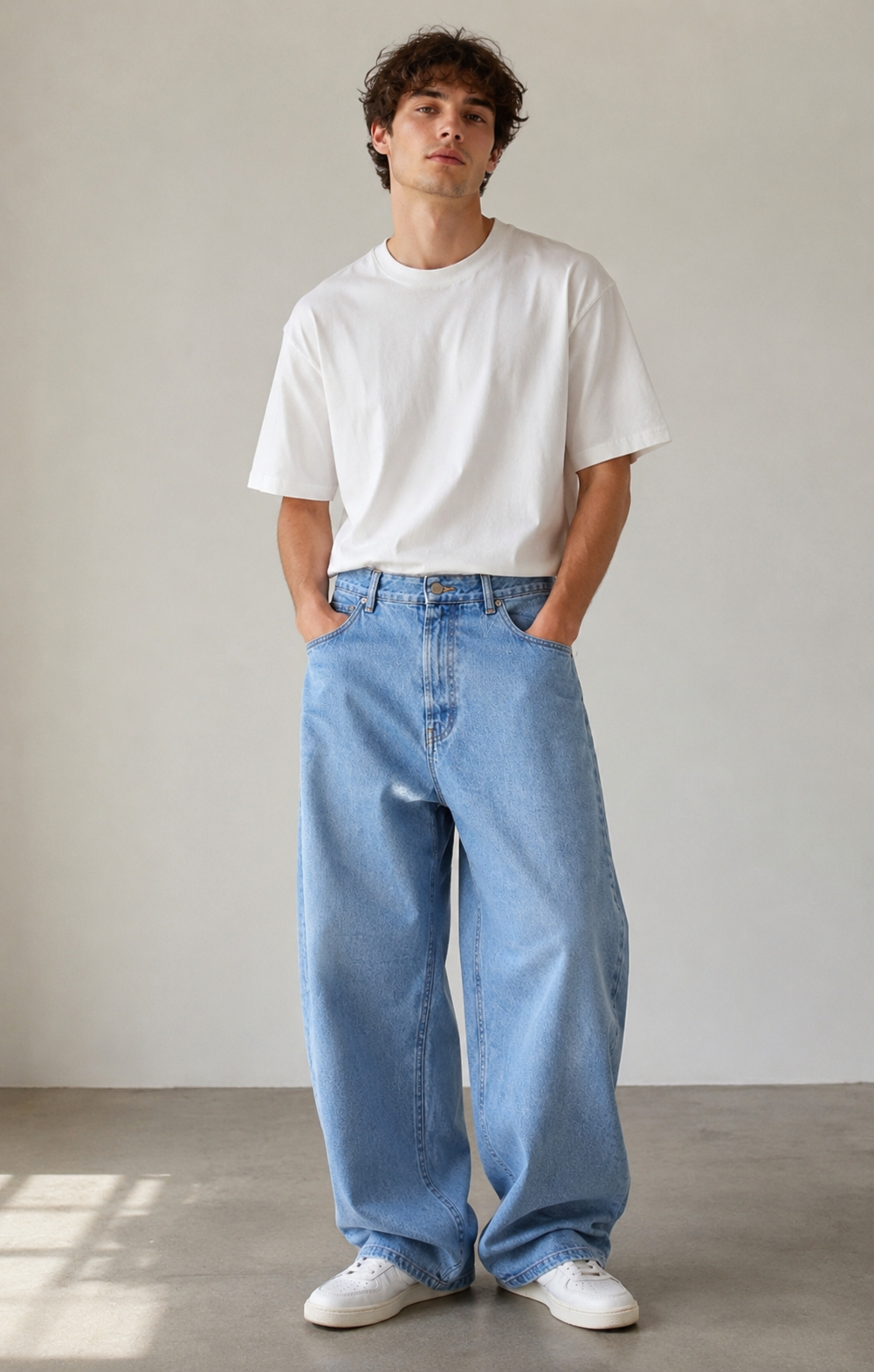 Sky blue jeans