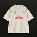 Hello Kitty x Fly Emirates Football Jersey Style Oversized T-Shirt – Beige