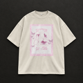 "Everything You Desire" Butterfly Graphic Oversized T-Shirt – Beige / Light Oat