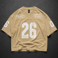 SLACT 26 "Style Changer" Oversized Varsity Tee – Beige