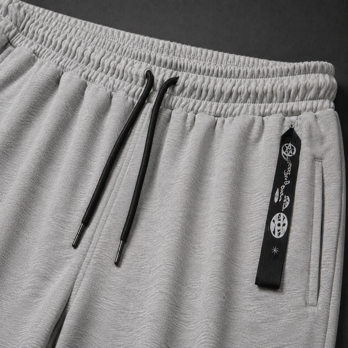 Baggy Fit Trousers – Heather Grey