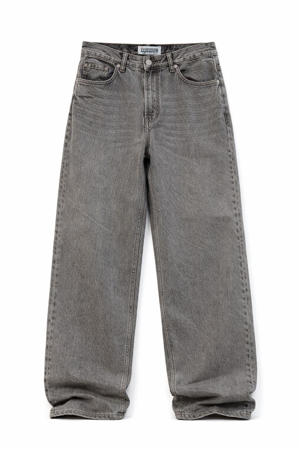 faded grey oversize jeans